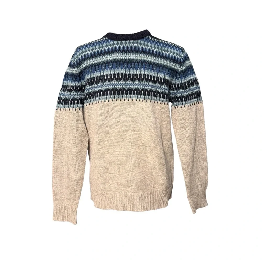 Vintage Y2K J. Crew Wool Fair Isle Sweater Small